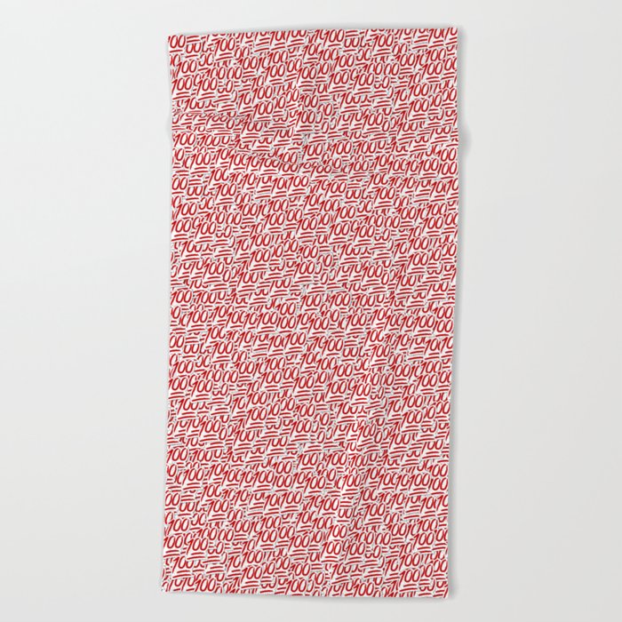 100 Emoji Beach Towel
