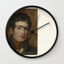 Portrait of the painter James Holland, William Henry Hunt, 1800 - 1840 Wall Clock