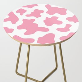 Pink cow pattern Side Table