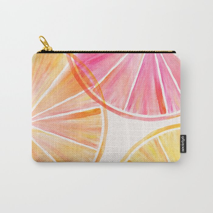 Summer Citrus Party Watercolor Carry-All Pouch