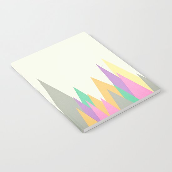 Pastel Peaks Notebook