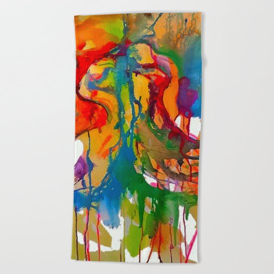 Flamingo Tango Beach Towel