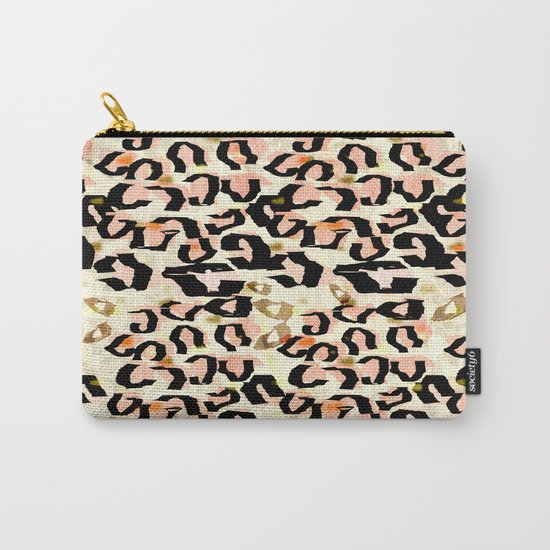 Abstract Leopard Print Carry-All Pouch