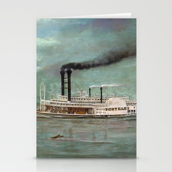 Steamboat Robert E Lee Painting Stationery Cards By