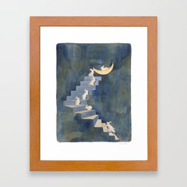 Stairway to the moon Framed Art Print