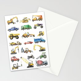 Cars and trucks Stationery Cards