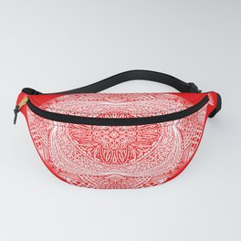 Maori Inspired Red Background Fanny Pack