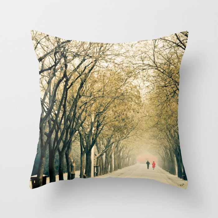 Walk in the park Throw Pillow