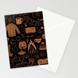 Autumn Nights: Halloween Stationery Card
