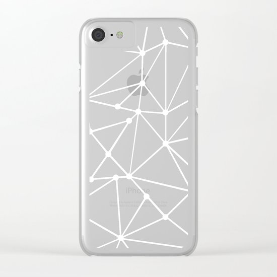 Ab Out Spots Grey Clear iPhone Case