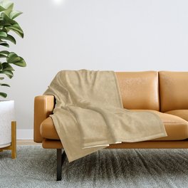 Golden Brown / Tan / Beige Solid Color Inspired Harpswell Green 3007 Throw Blanket