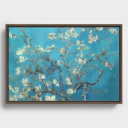 Branches with Almond Blossom  - Vincent van Gogh Framed Canvas