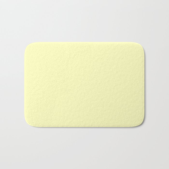 yellow bath mat