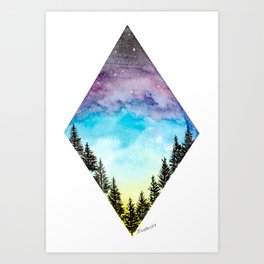 Night Sky Diamond Art Print