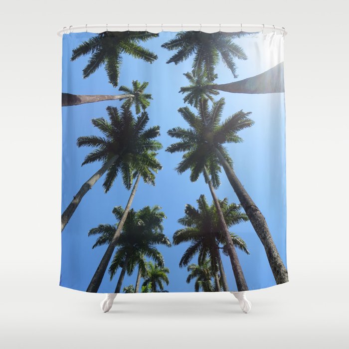 California Palm Trees Shower Curtain