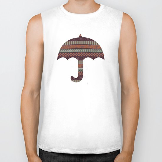 Busy Ribbon Stripes 2 Biker Tank