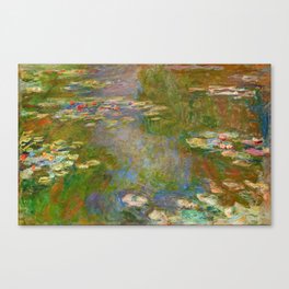 1918 Waterlily oil on canvas. Claude Monet.   Canvas Print