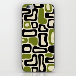Retro Mid Century Modern Abstract composition 452 iPhone Skin