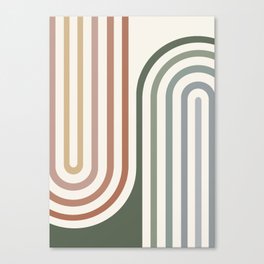 Bold Curvature Stripes VII Canvas Print