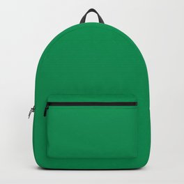 NOW FERN GREEN SOLID COLOR Backpack | Pantone, Abstract, Modern, Typography, Painting, Colour, Monochrome, Pop Art, Nowcolor, Minimal 