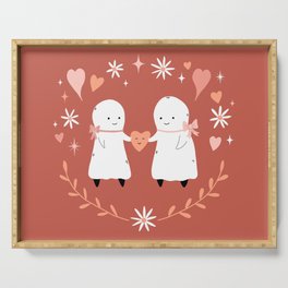 Ghostie Soulmates Serving Tray
