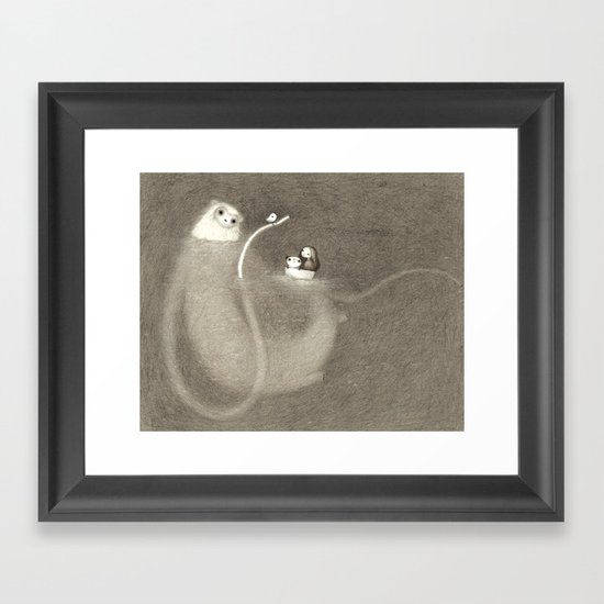 Out at Sea Framed Art Print