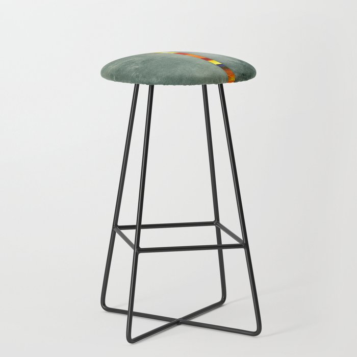 Color Strip Abstract One Bar Stool