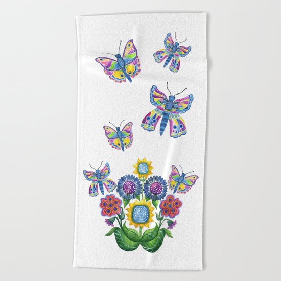 Butterfly Playground Beach Towel