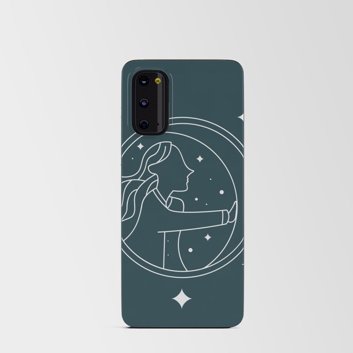 Moon - Starry Night 1 Android Card Case