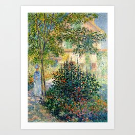 Camille Monet in the Garden at the House in Argenteuil by Claude Mone 1876 Art Print