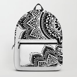 black white mandala Backpack