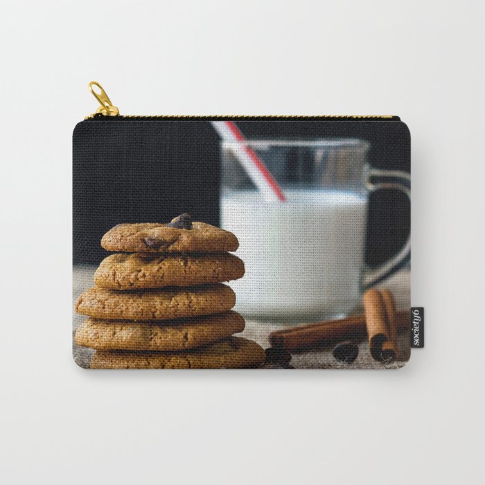 Chocolate Chip Cookies and Milk Carry-All Pouch