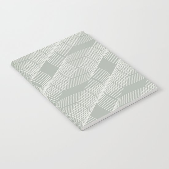 Gray Grey Helix Notebook