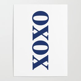 Navy XOXO Poster
