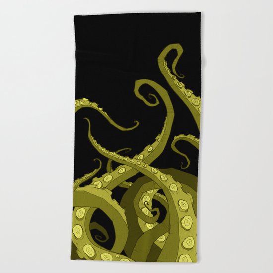 Subterranean Green Beach Towel