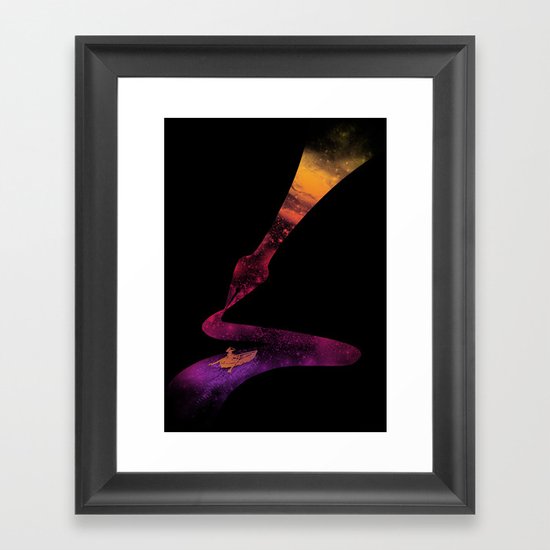 Universe Sailing Framed Art Print