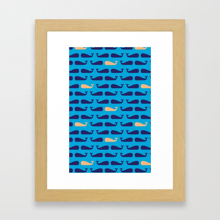Whales by Jacki Spiegel Framed Art Print
