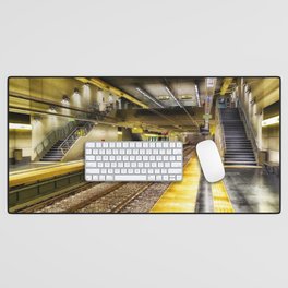 Argentina Photography - Subway Train Station In Buenos Aires Desk Mat