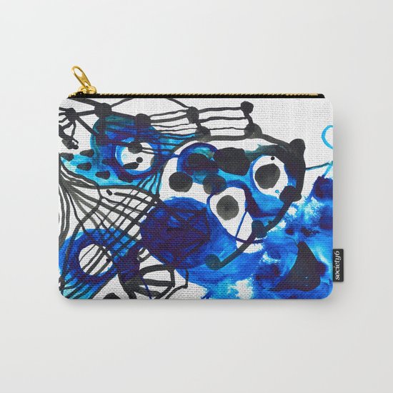 Paint 5 abstract minimal modern painting trendy bold painterly dorm college urban apartment decor Carry-All Pouch