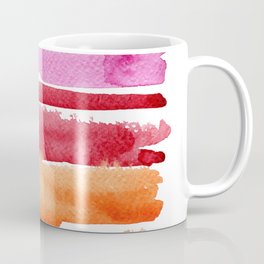 Summer stripes in pink and orange Coffee Mug