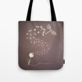 Dandelion's metamorphosis Tote Bag
