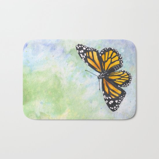 Monarch Butterfly Bath Mat