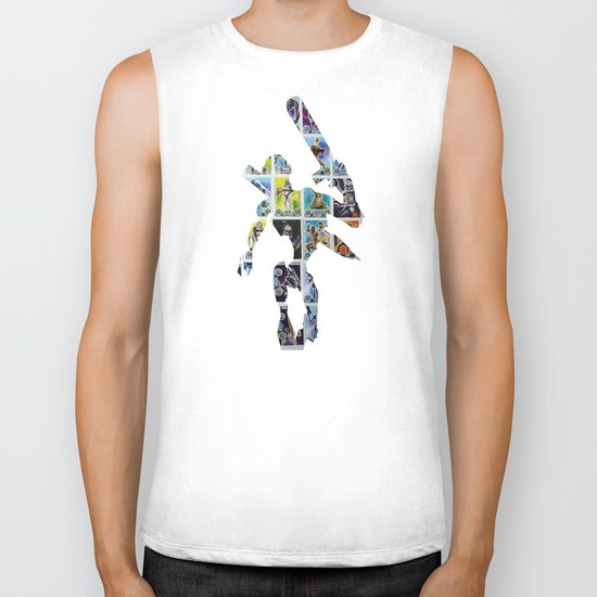 Cut StarWars Collage 6 Biker Tank