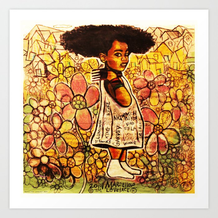 2014 Intelligent Black Child ( never let your oppressor judge you ) Art Print