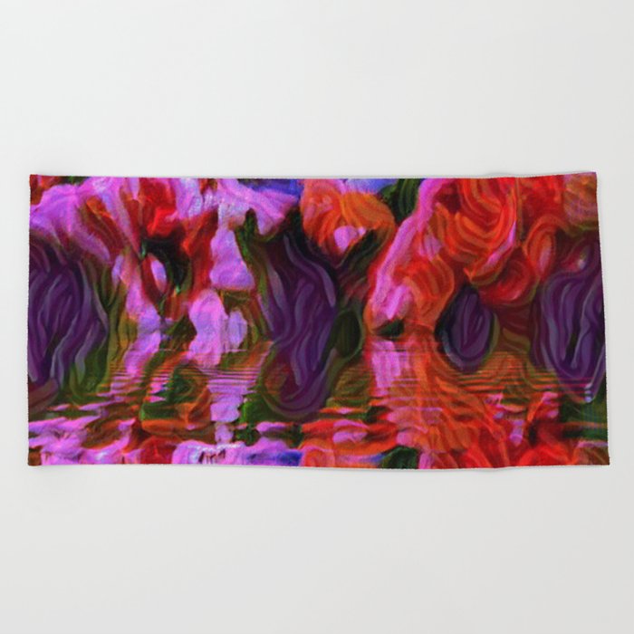 Touched by the moonlight Beach Towel