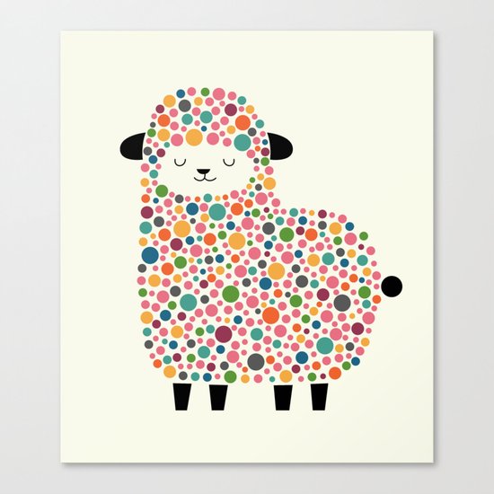 Bubble Sheep Canvas Print