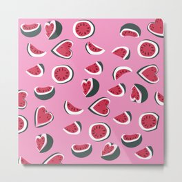 Sweet Watermelon Metal Print | Tuttifrutti, Food, Fruitfun, Pink, Healthy, Gift, Health, Happy, Allover, Sugar 