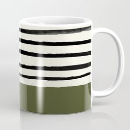 Olive Green x Stripes Mug