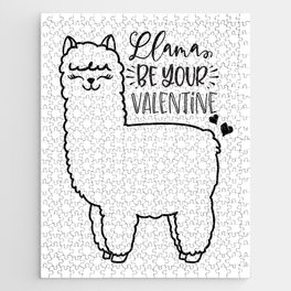 Llama Be Your Valentine Jigsaw Puzzle
