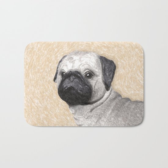 Pug Bath Mat
